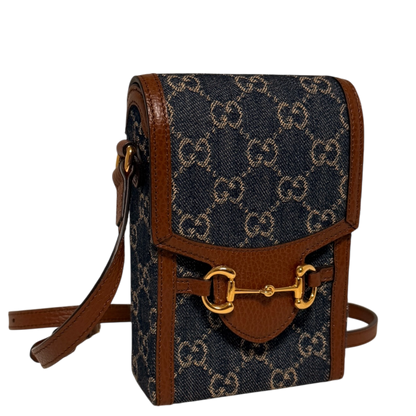 Gucci Mini Horsebit 1955 Denim Crossbody bag / neuwertig Gucci