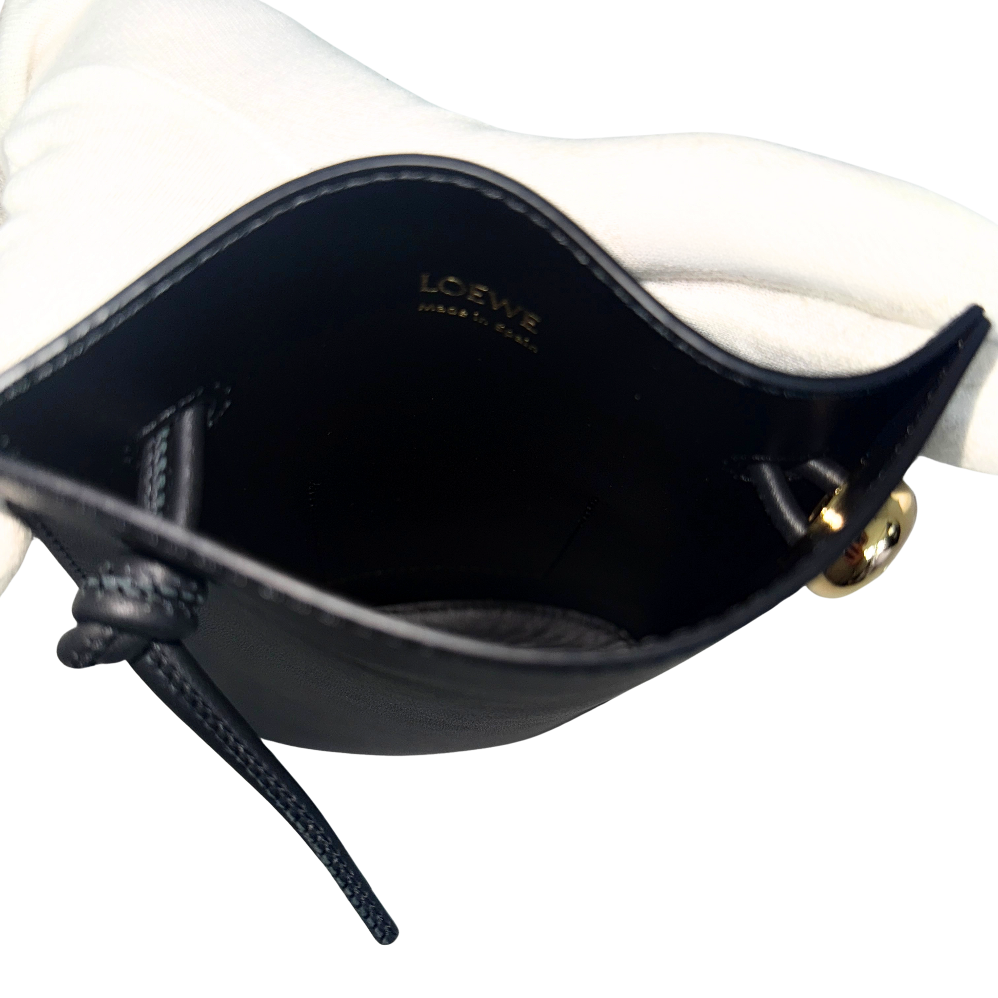 Loewe Pebble Dice Tasche aus klassischem Kalbsleder Schwarz / neuwertig Loewe