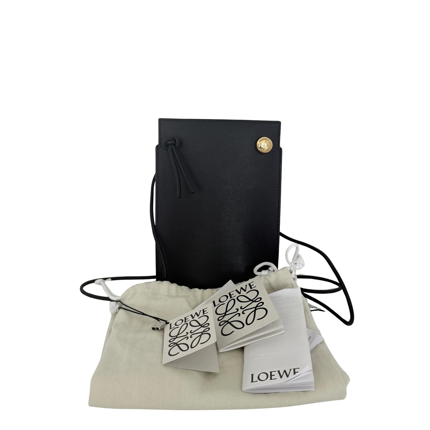 Loewe Pebble Dice Tasche aus klassischem Kalbsleder Schwarz / neuwertig Loewe