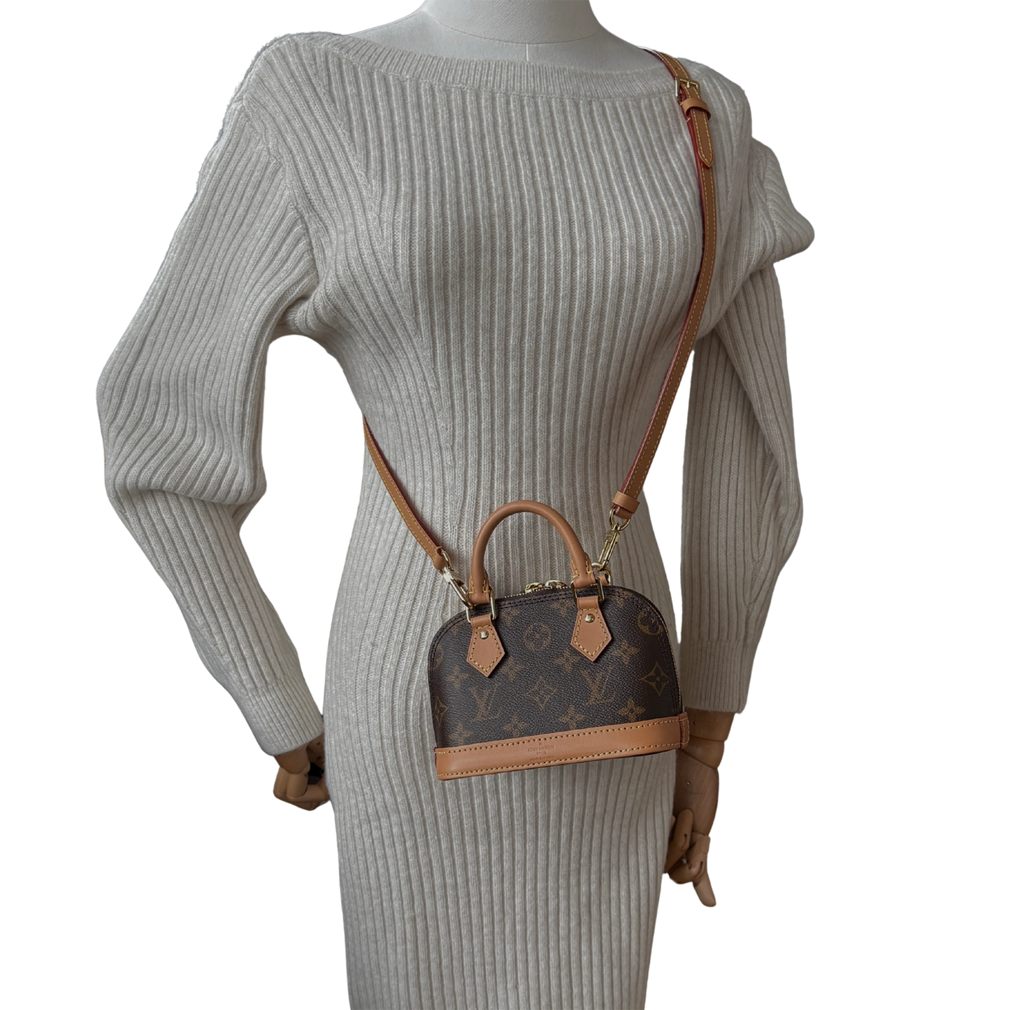 Louis Vuitton Nano Alma Monogram Canvas M82717 Braun Fullset / neuwertig Louis Vuitton