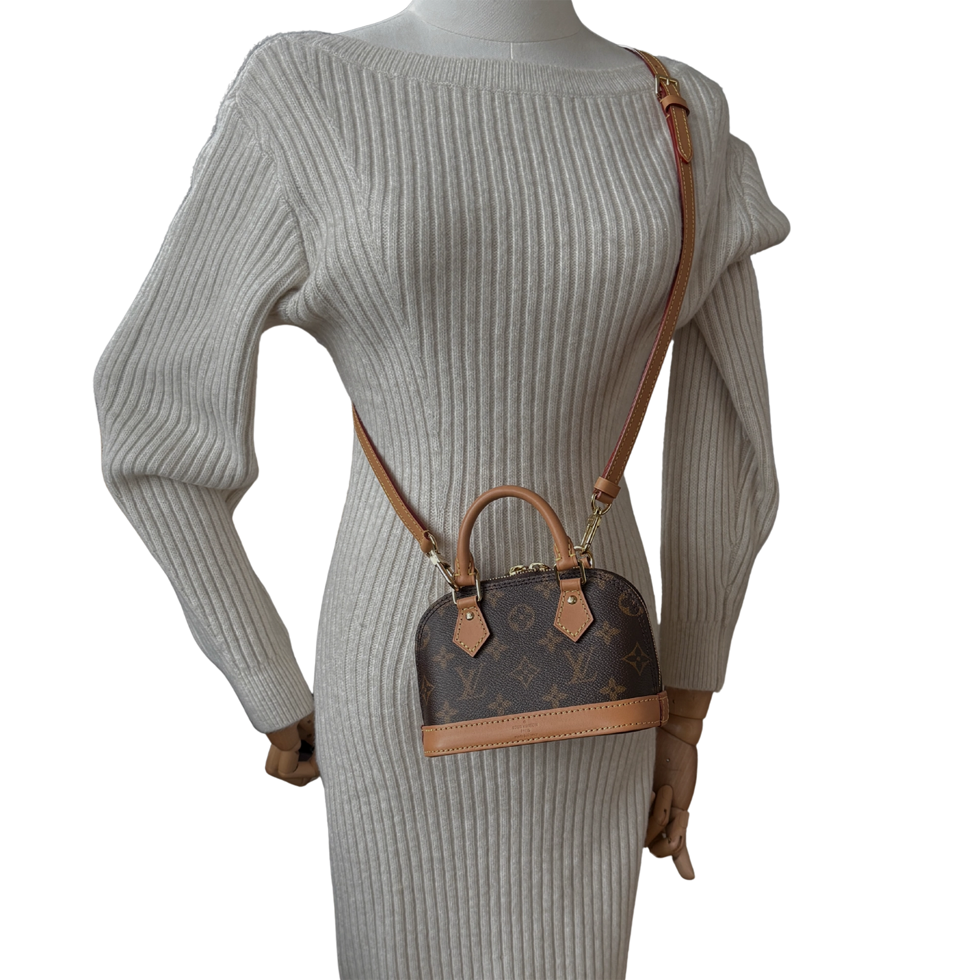 Louis Vuitton Nano Alma Monogram Canvas M82717 Braun Fullset / neuwertig Louis Vuitton