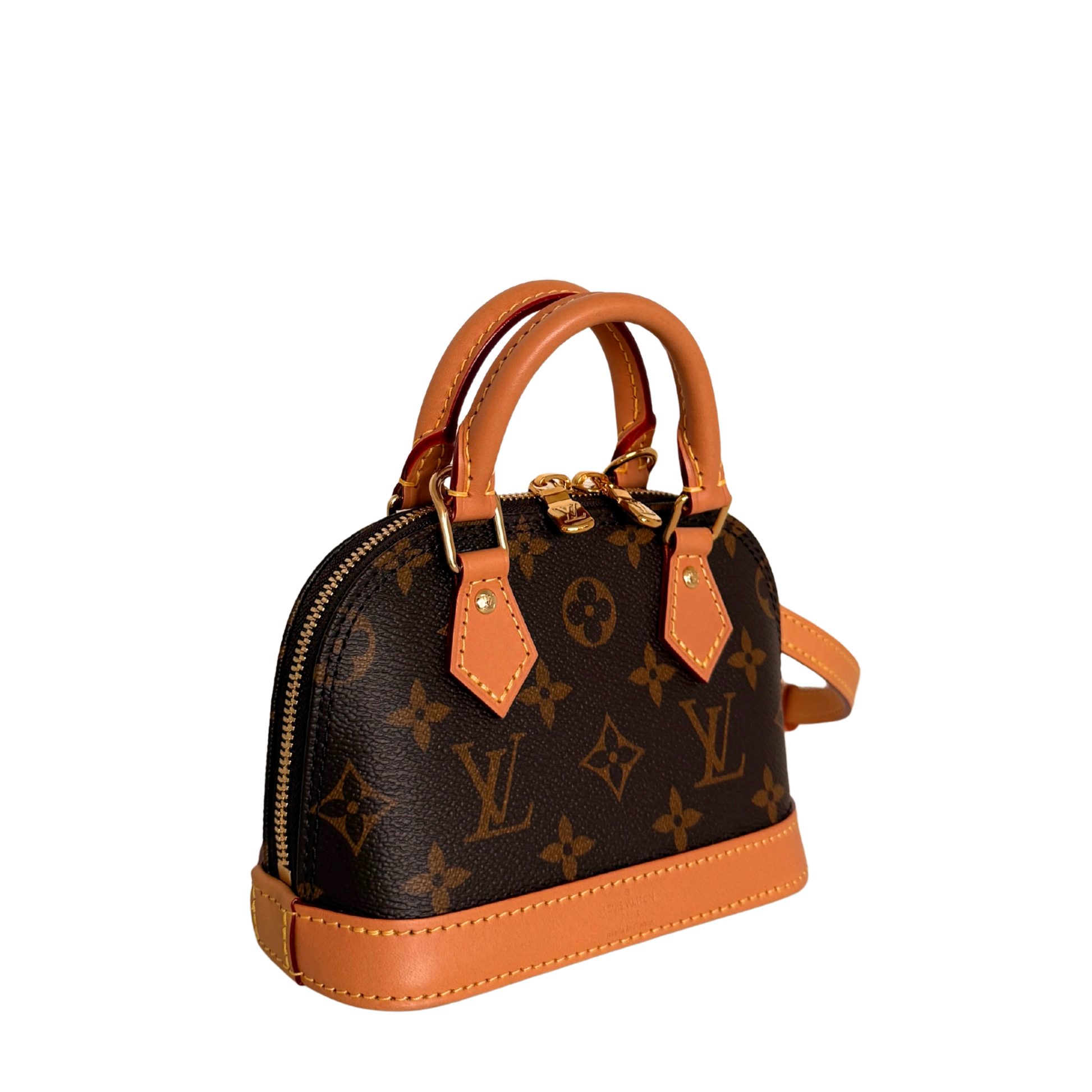 Louis Vuitton Nano Alma Monogram Canvas M82717 Braun Fullset / neuwertig Louis Vuitton