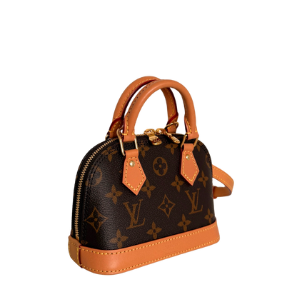 Louis Vuitton Nano Alma Monogram Canvas M82717 Braun Fullset / neuwertig Louis Vuitton
