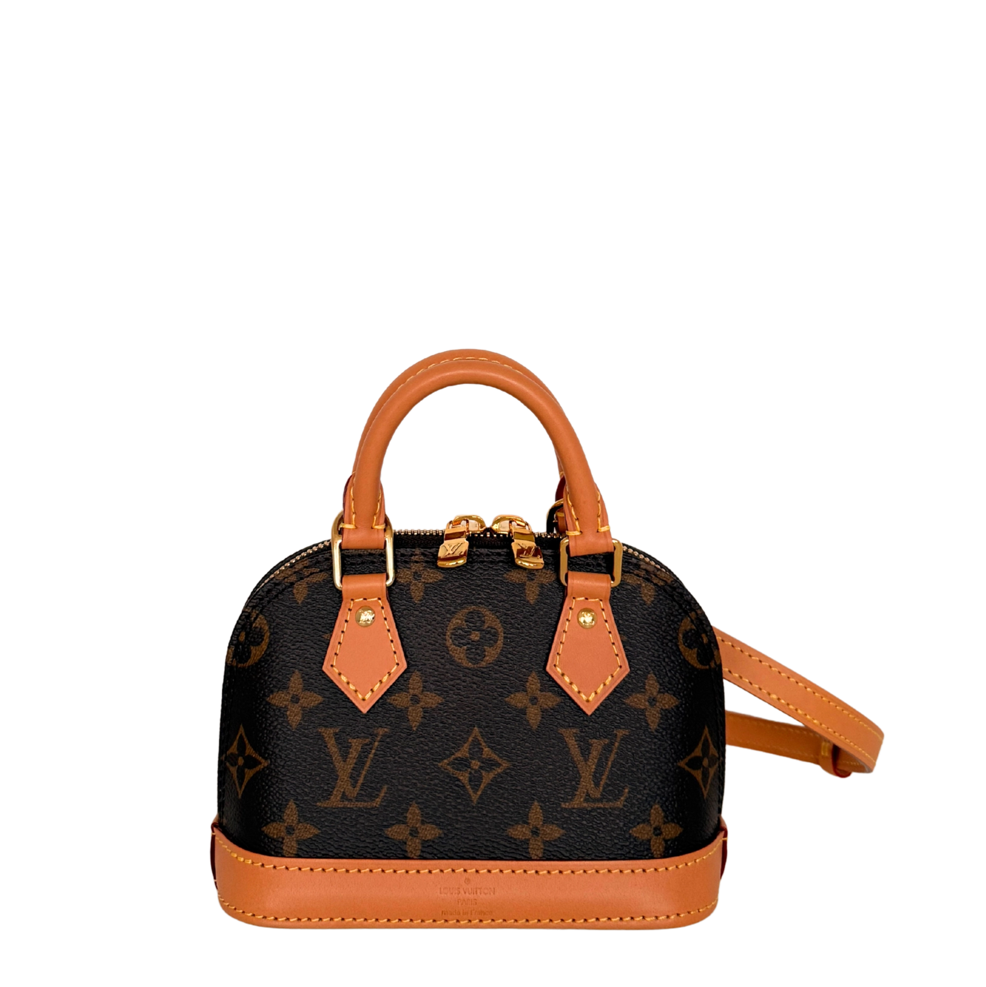 Louis Vuitton Nano Alma Monogram Canvas M82717 Braun Fullset / neuwertig Louis Vuitton