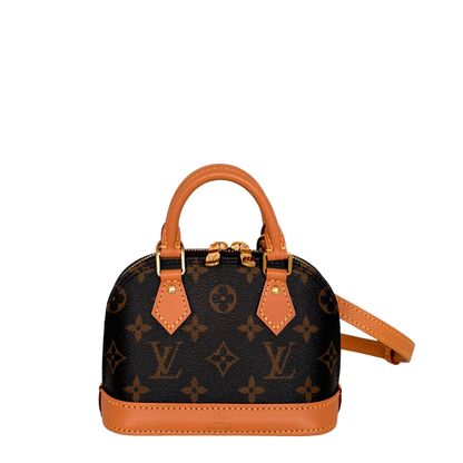 Louis Vuitton Nano Alma Monogram Canvas M82717 Braun Fullset / neuwertig Louis Vuitton