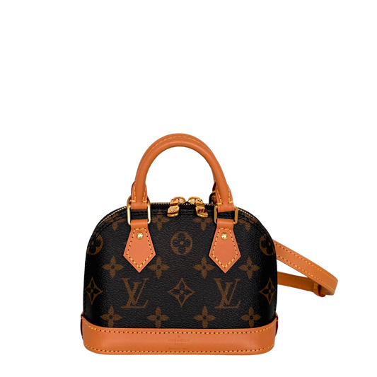 Louis Vuitton Nano Alma Monogram Canvas M82717 Braun Fullset / neuwertig Louis Vuitton