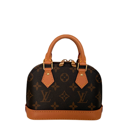 Louis Vuitton Nano Alma Monogram Canvas M82717 Braun Fullset / neuwertig Louis Vuitton