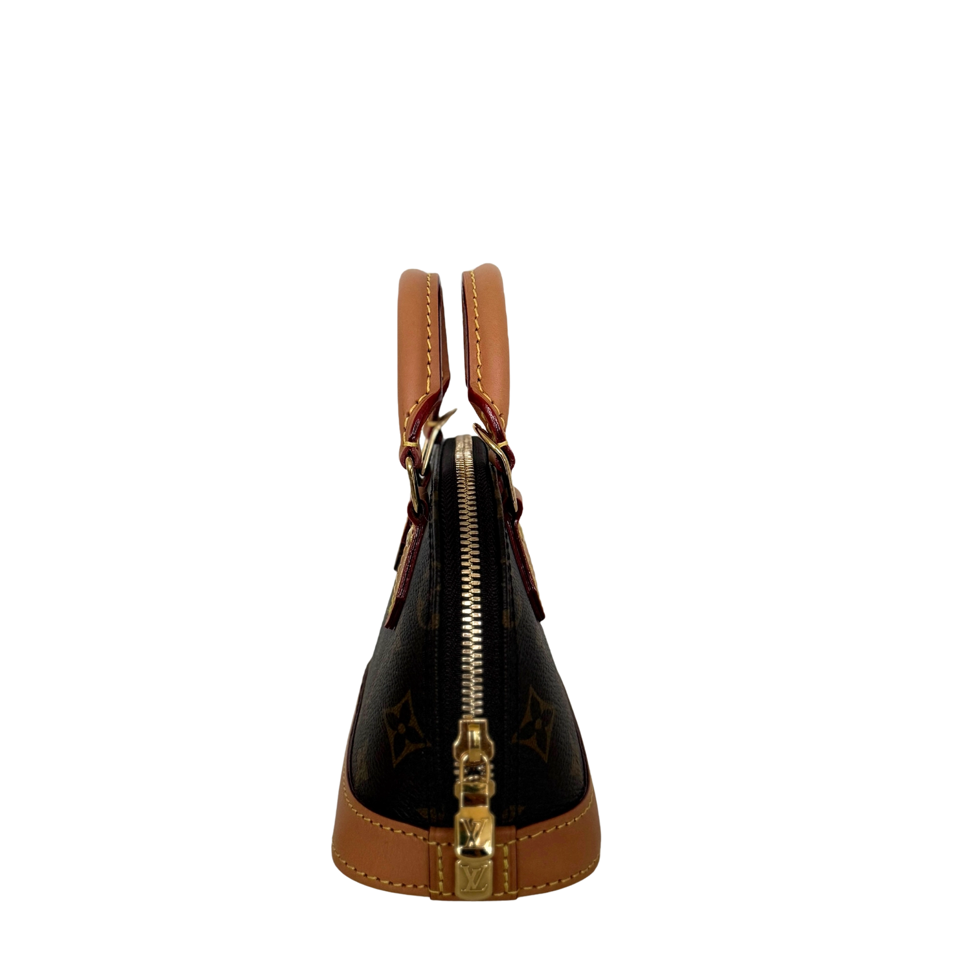 Louis Vuitton Nano Alma Monogram Canvas M82717 Braun Fullset / neuwertig Louis Vuitton