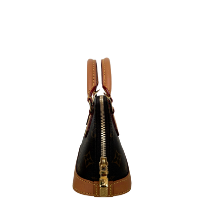 Louis Vuitton Nano Alma Monogram Canvas M82717 Braun Fullset / neuwertig Louis Vuitton