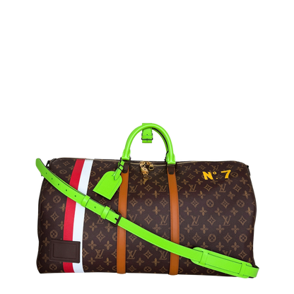 Louis Vuitton Keepall Bandoulière 55 Virgil Abloh No. 7 Fullset / ungetragen Louis Vuitton
