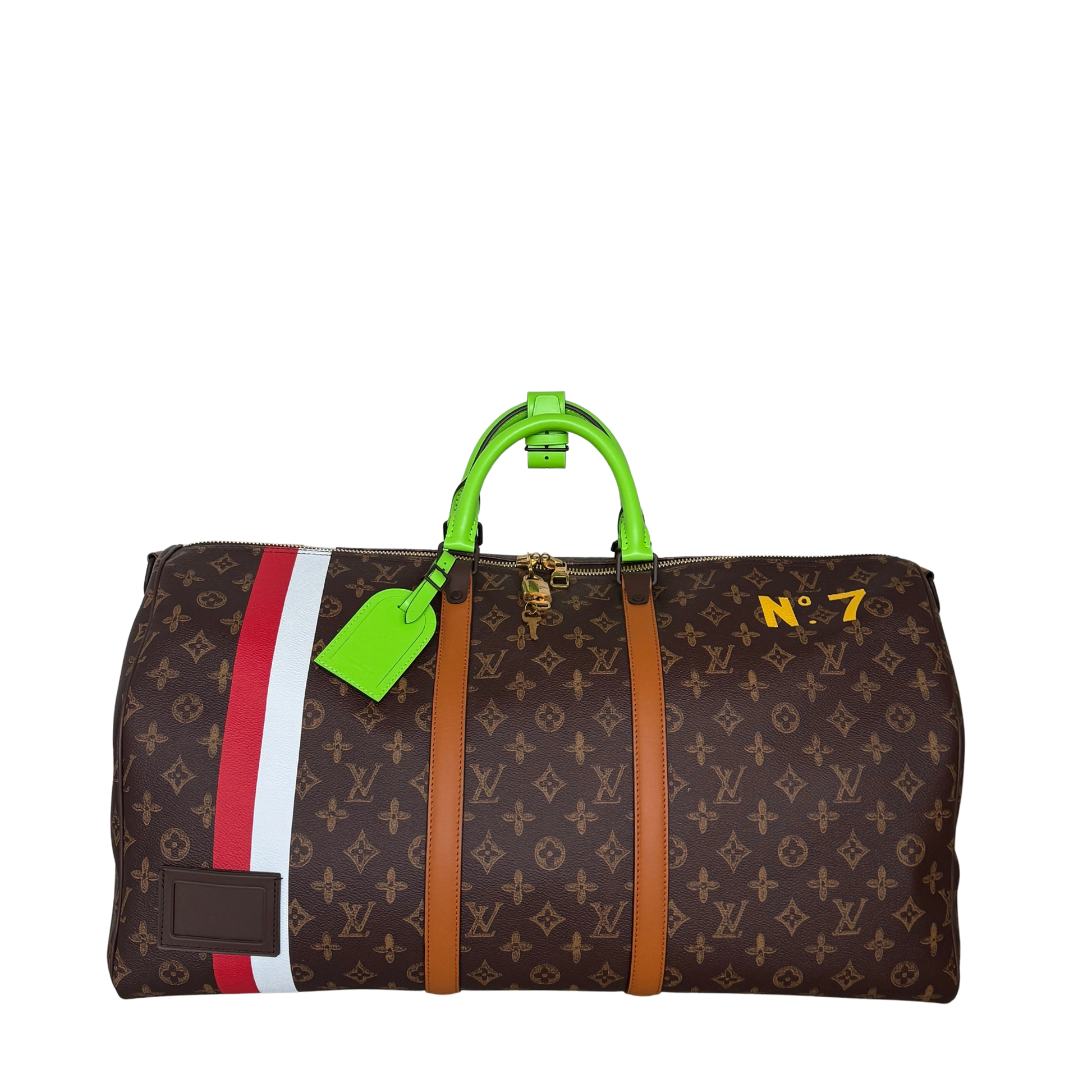 Louis Vuitton Keepall Bandoulière 55 Virgil Abloh No. 7 Fullset / ungetragen Louis Vuitton