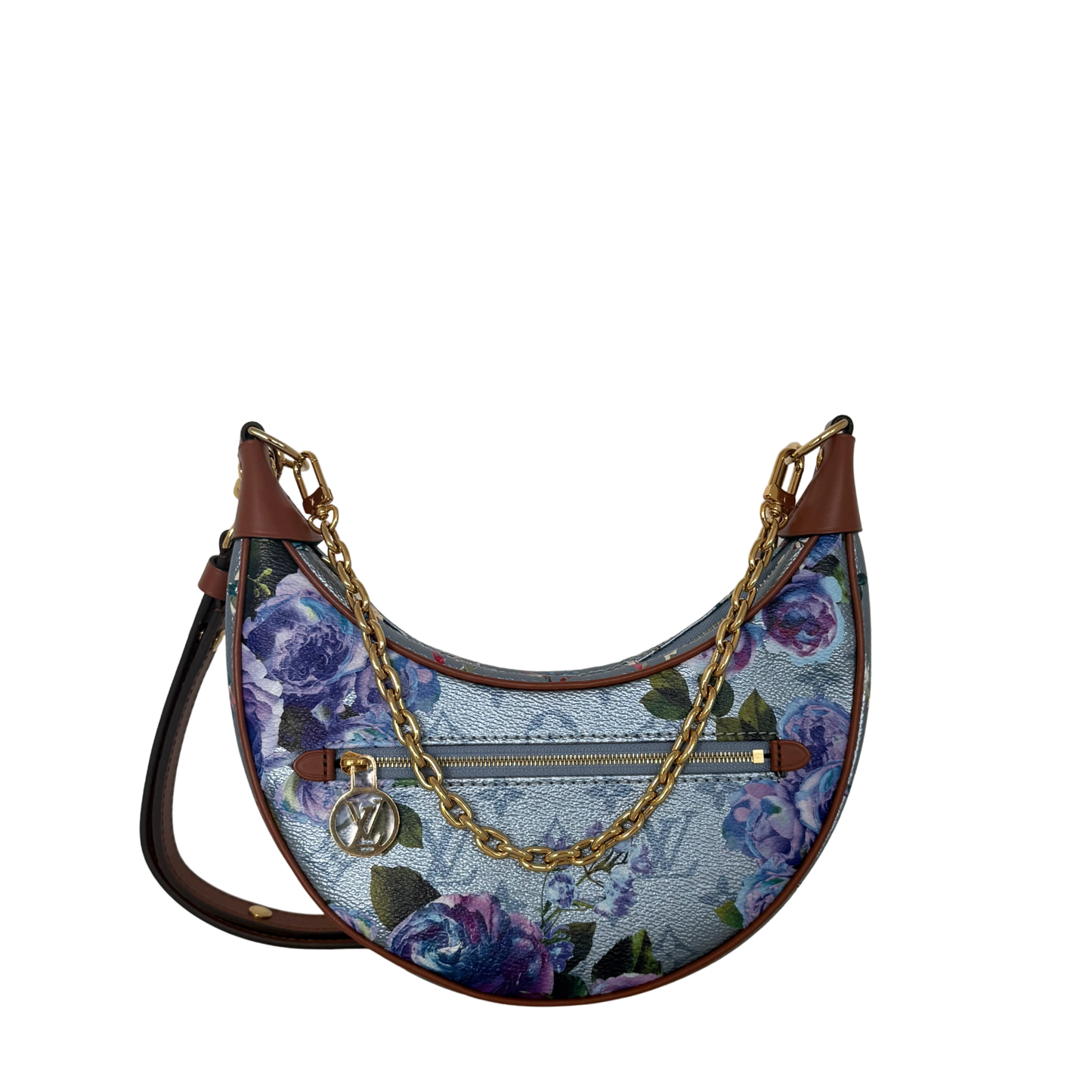 Louis Vuitton Metallic Monogram LV Garden Loop PM Blau / neuwertig Louis Vuitton