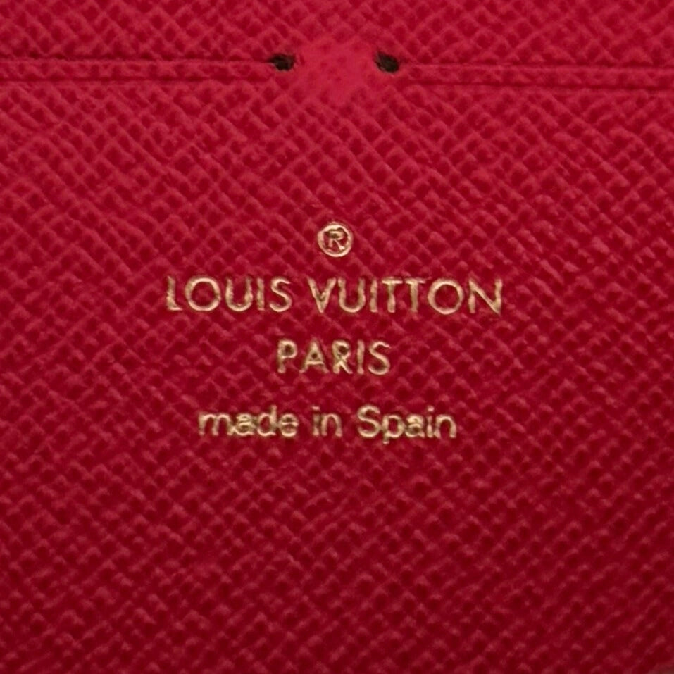 Louis Vuitton Clémence Geldbörse in Damier Ebene N60534 Braun / gut Louis Vuitton
