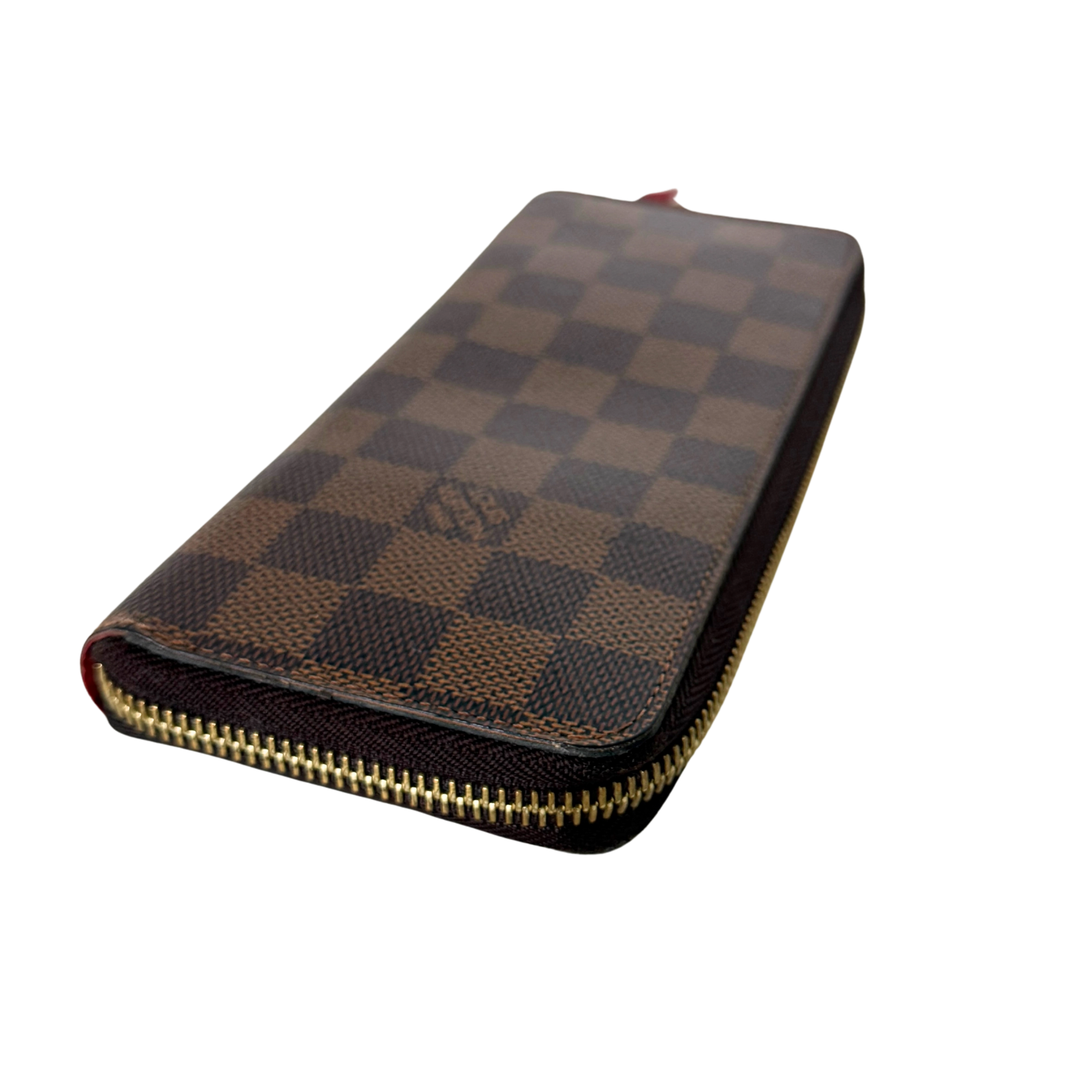 Louis Vuitton Clémence Geldbörse in Damier Ebene N60534 Braun / gut Louis Vuitton