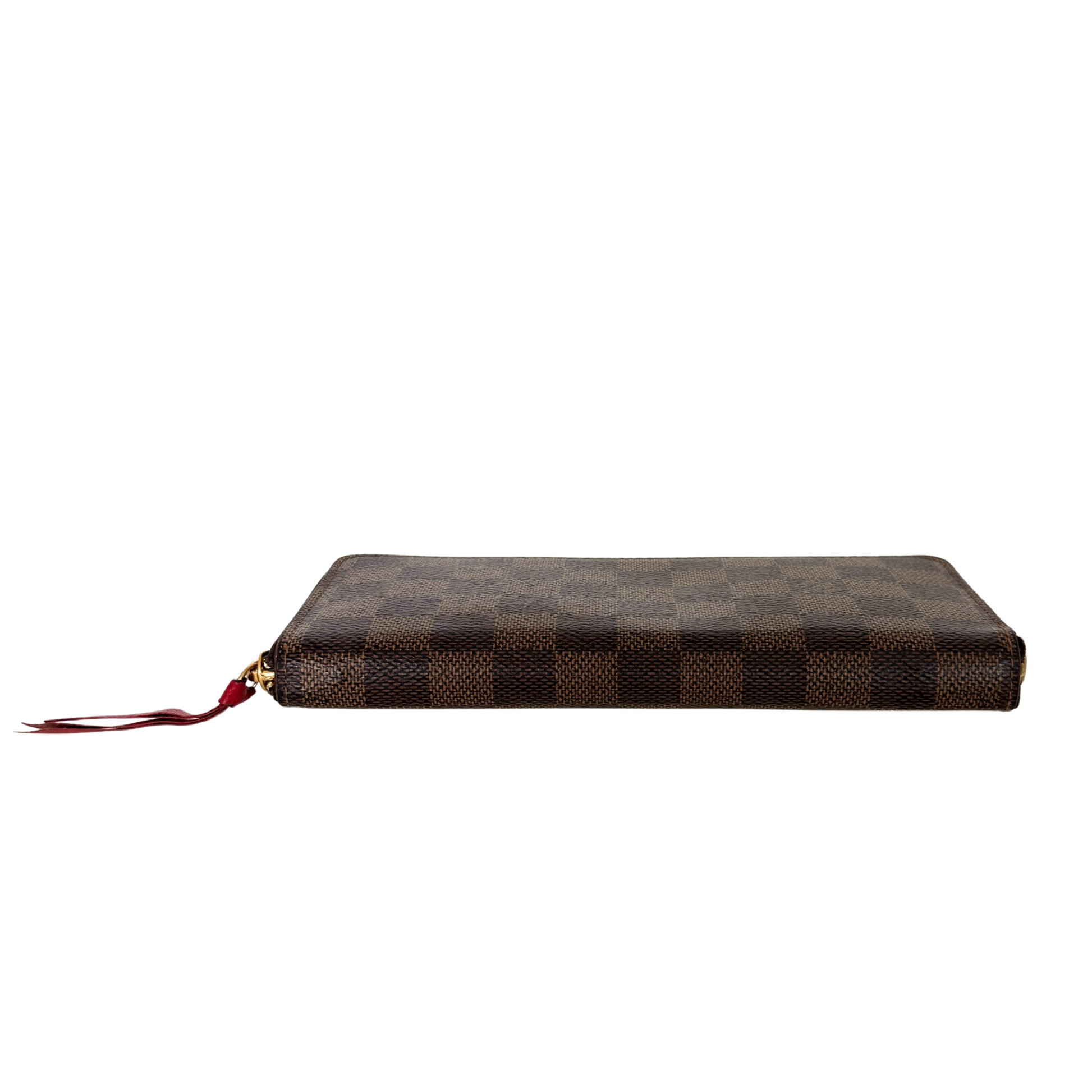 Louis Vuitton Clémence Geldbörse in Damier Ebene N60534 Braun / gut Louis Vuitton