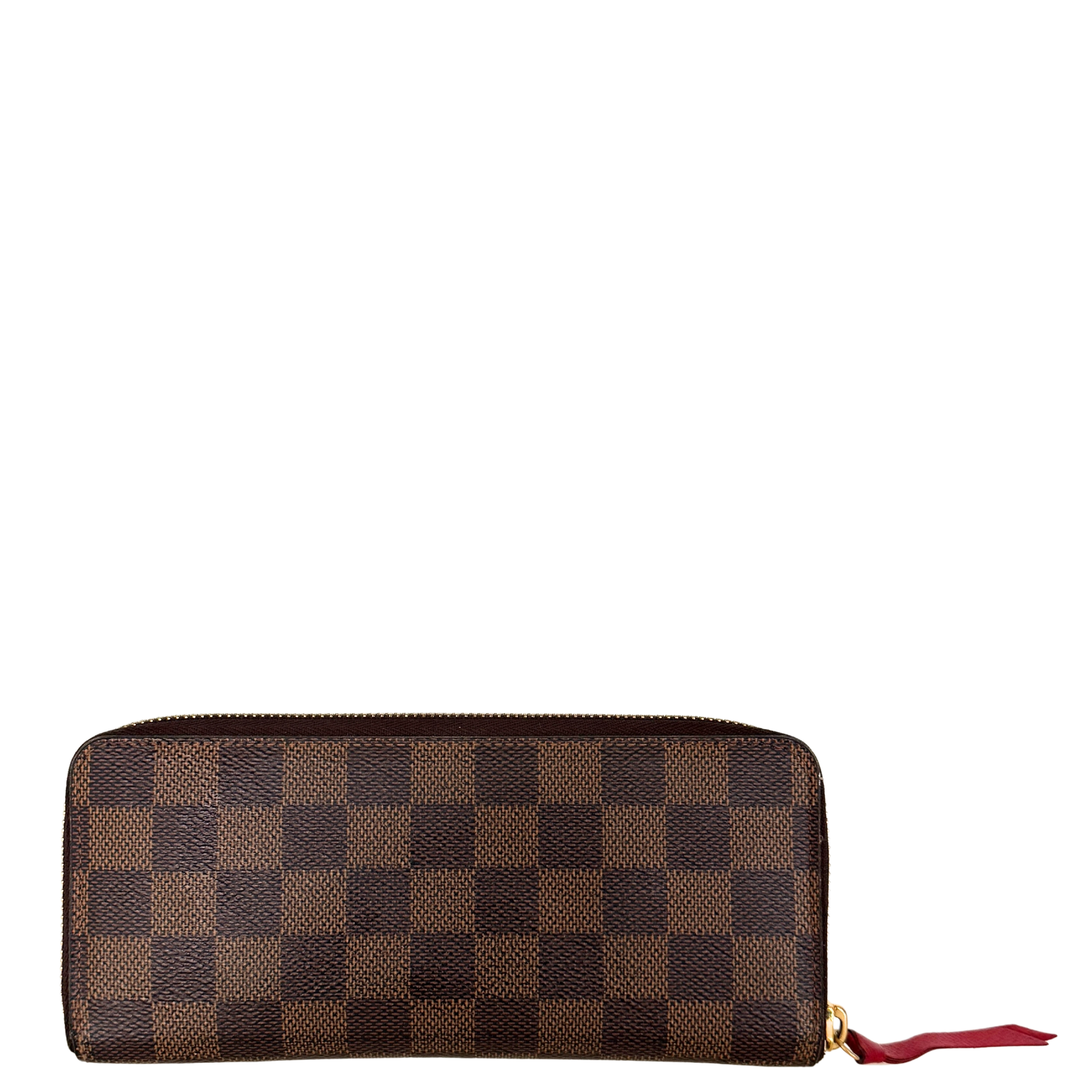 Louis Vuitton Clémence Geldbörse in Damier Ebene N60534 Braun / gut Louis Vuitton
