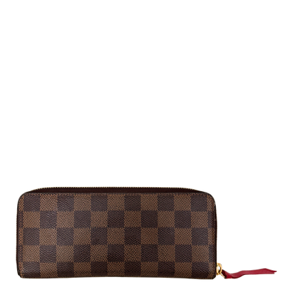 Louis Vuitton Clémence Geldbörse in Damier Ebene N60534 Braun / gut Louis Vuitton