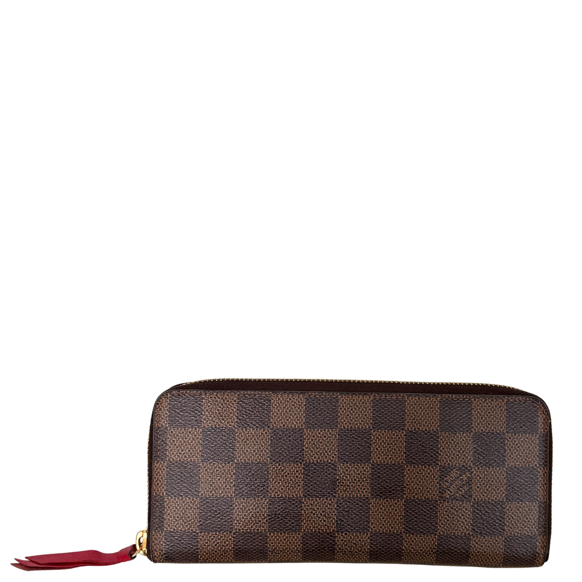 Louis Vuitton Clémence Geldbörse in Damier Ebene N60534 Braun / gut Louis Vuitton