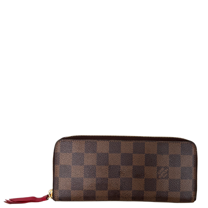 Louis Vuitton Clémence Geldbörse in Damier Ebene N60534 Braun / gut Louis Vuitton