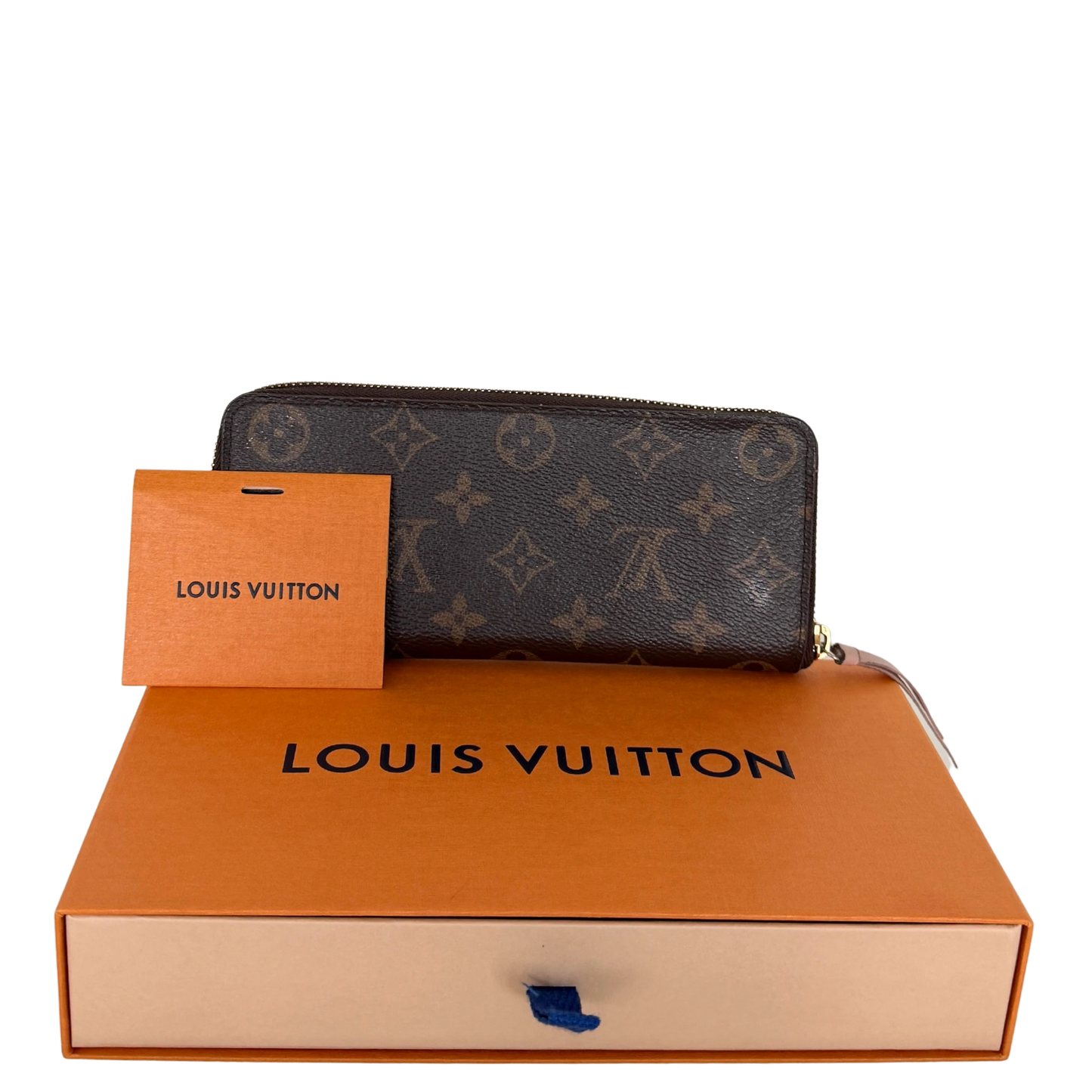 Louis Vuitton Clémence Geldbörse in Monogram Canvas M61298 Braun / gut Louis Vuitton