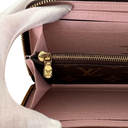 Louis Vuitton Clémence Geldbörse in Monogram Canvas M61298 Braun / gut Louis Vuitton