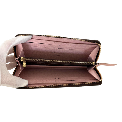 Louis Vuitton Clémence Geldbörse in Monogram Canvas M61298 Braun / gut Louis Vuitton