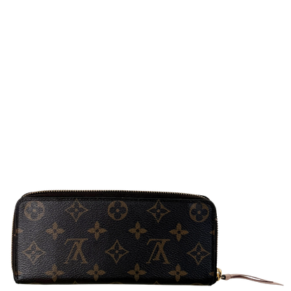 Louis Vuitton Clémence Geldbörse in Monogram Canvas M61298 Braun / gut Louis Vuitton