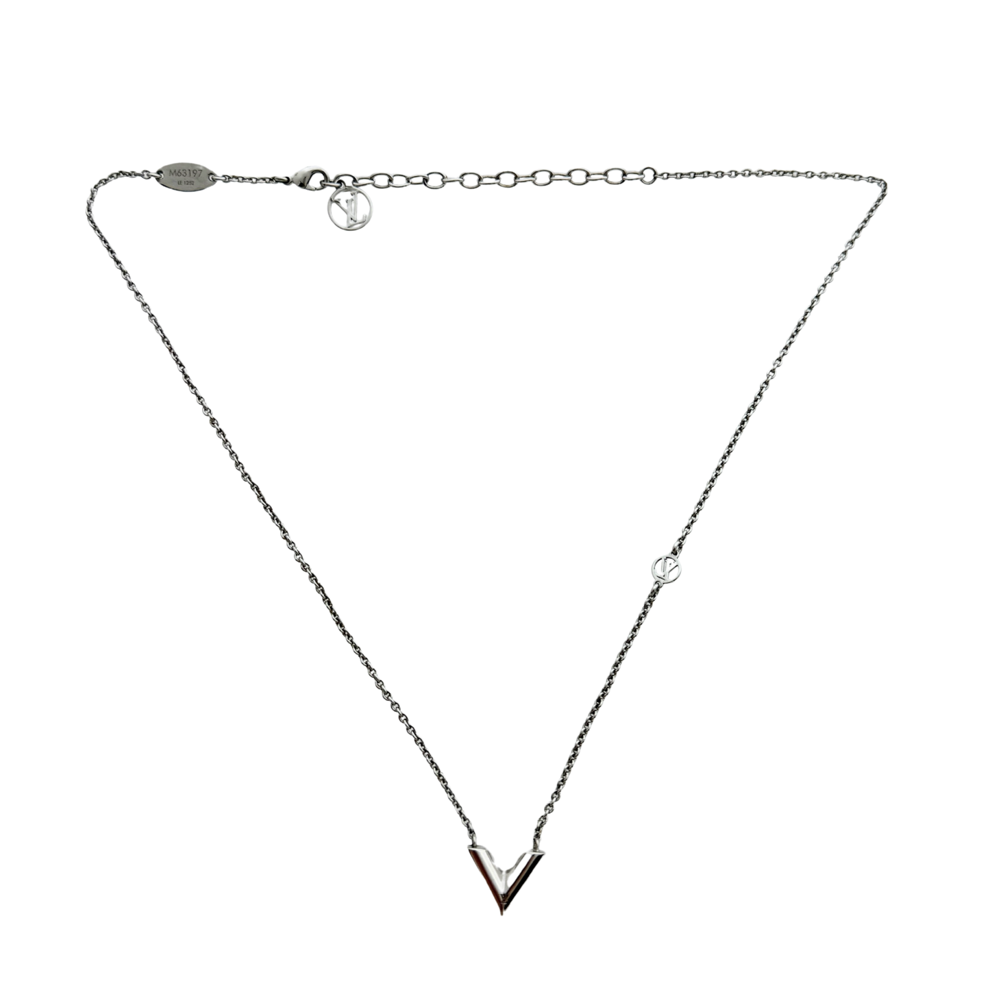 Louis Vuitton Essential V Halskette Silber / neuwertig Louis Vuitton