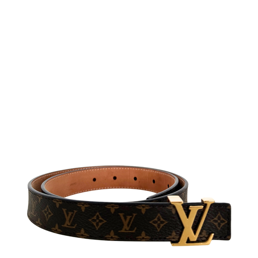 Louis Vuitton LV Initiales Gürtel 75cm Braun Fullset / sehr gut Louis Vuitton