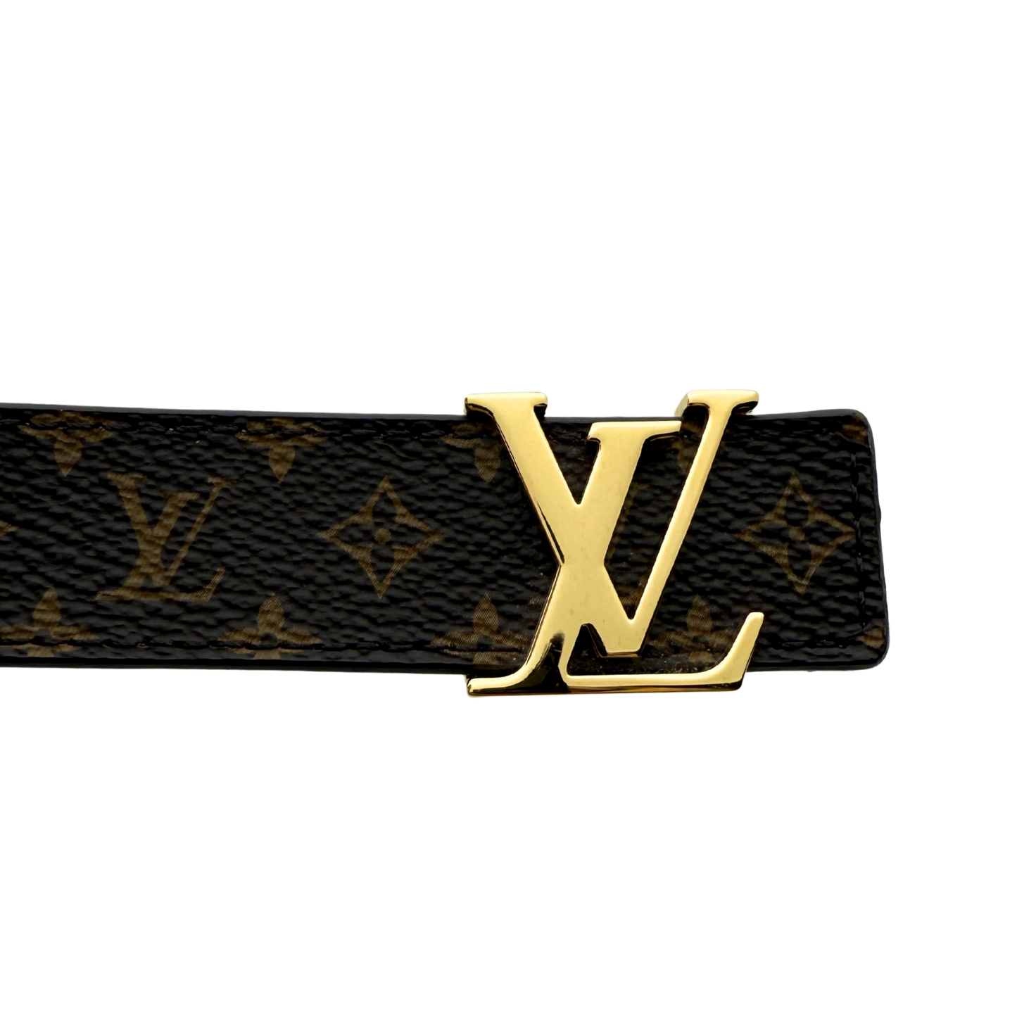 Louis Vuitton LV Initiales Gürtel 75cm Braun Fullset / sehr gut Louis Vuitton