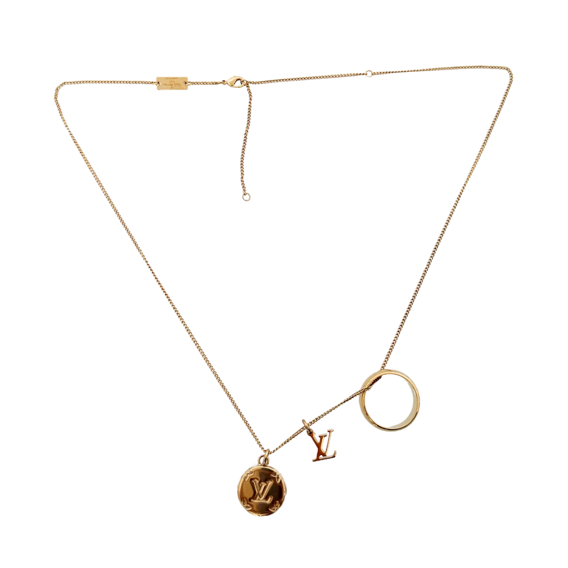 Louis Vuitton Monogram Halskette Gold / Louis Vuitton