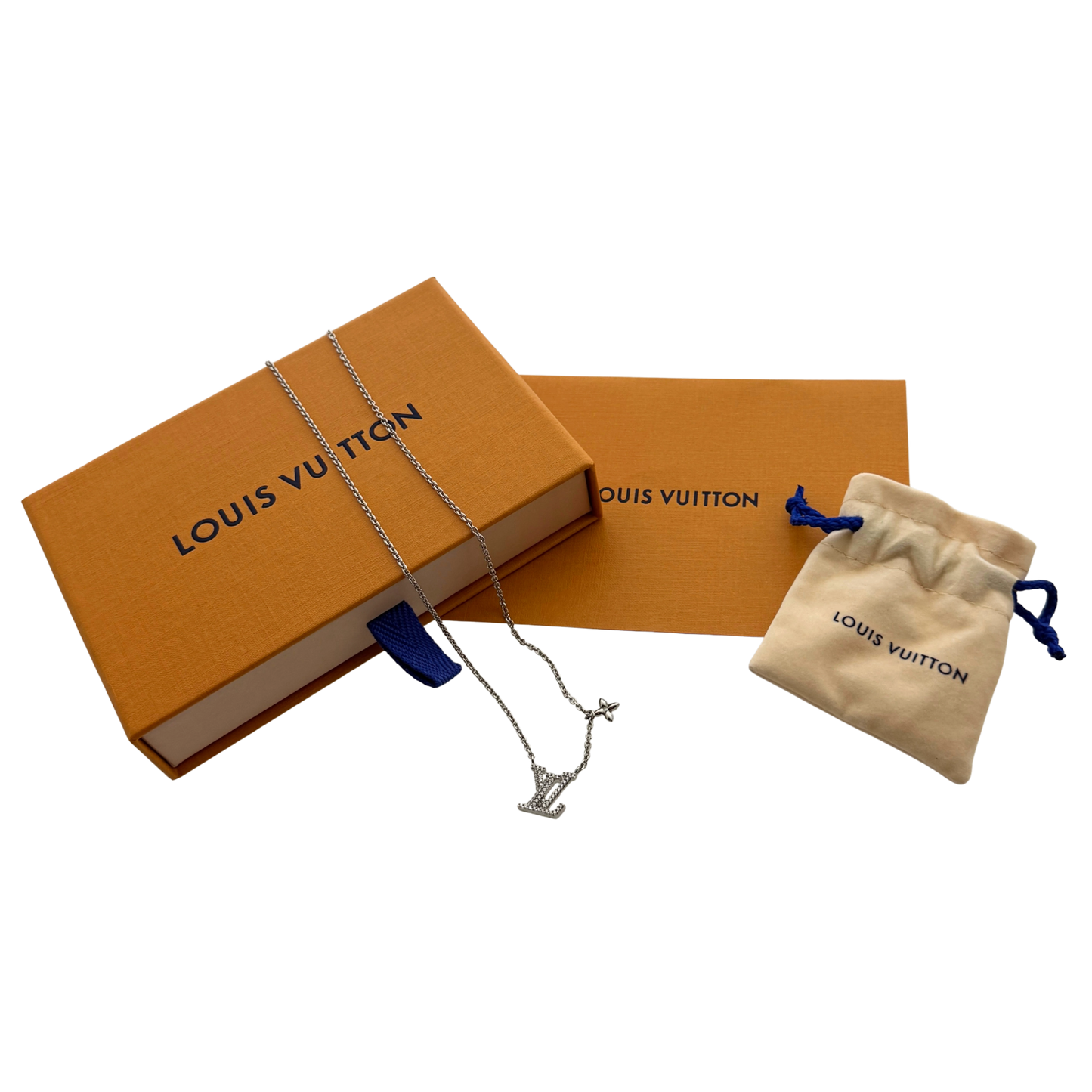 Louis Vuitton LV Iconic Halskette Palladium Fullset / neuwertig