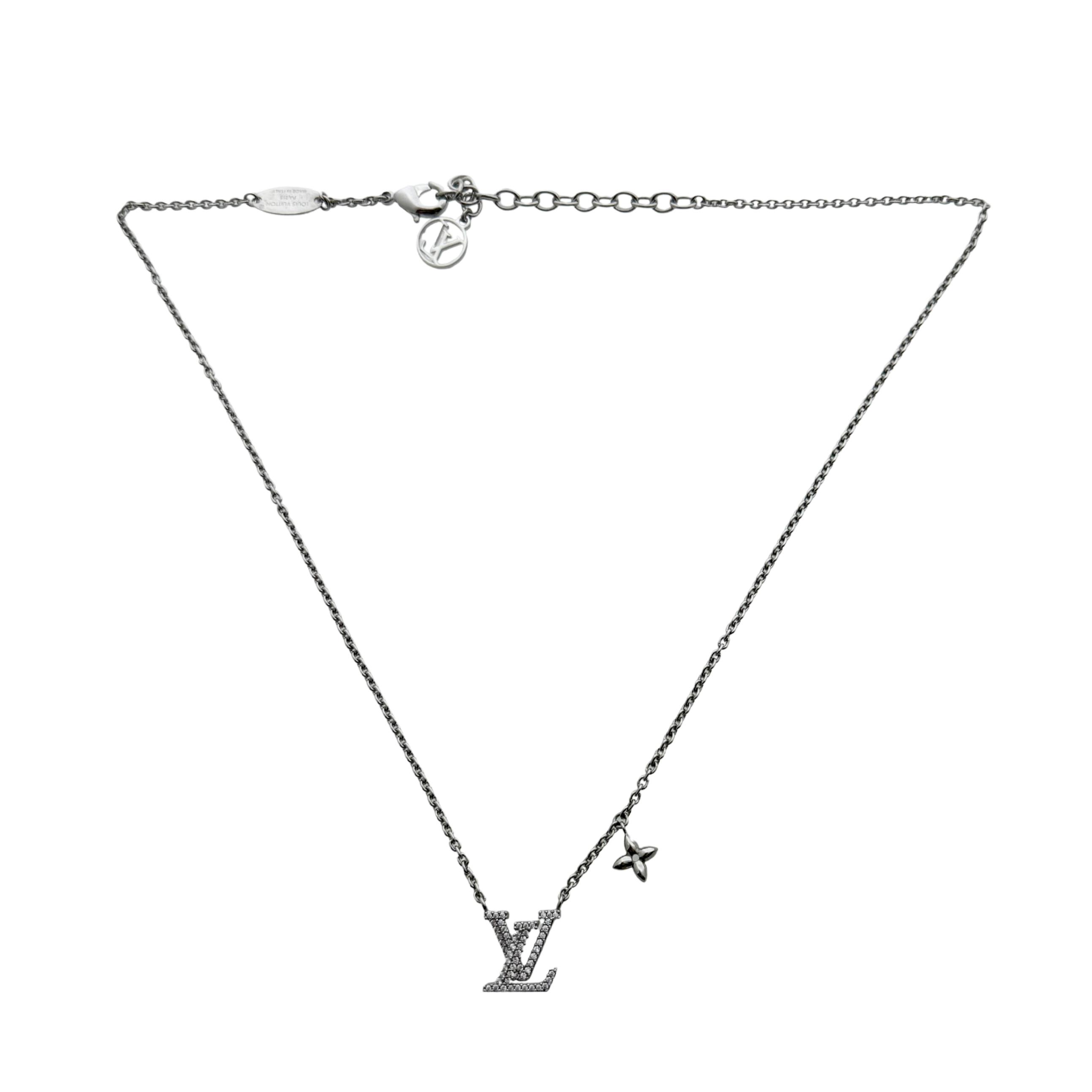 Louis Vuitton LV Iconic Halskette Palladium Fullset / neuwertig