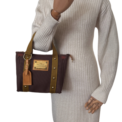 Louis Vuitton Tote Bag Antigua Cabas PM M40089 Braun / sehr gut Louis Vuitton