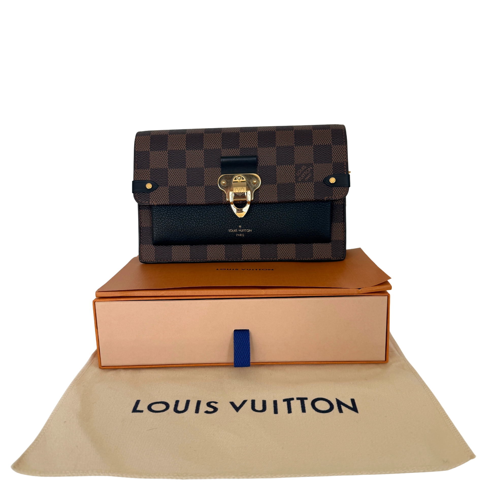 Louis Vuitton Vavin Chain Geldbörse Braun / neuwertig Louis Vuitton