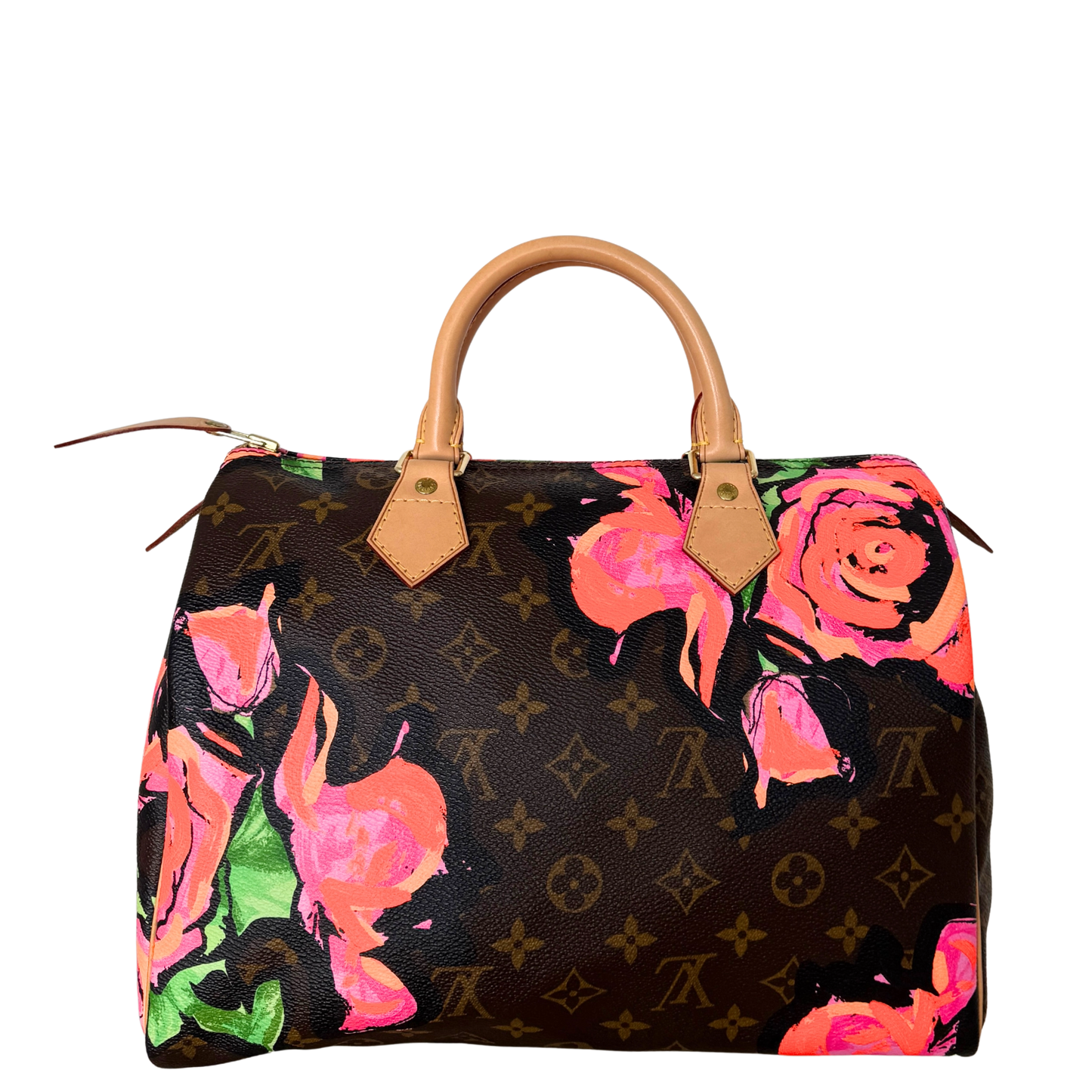 Louis Vuitton Speedy 30 Roses Monogram Canvas Braun / neuwertig Louis Vuitton