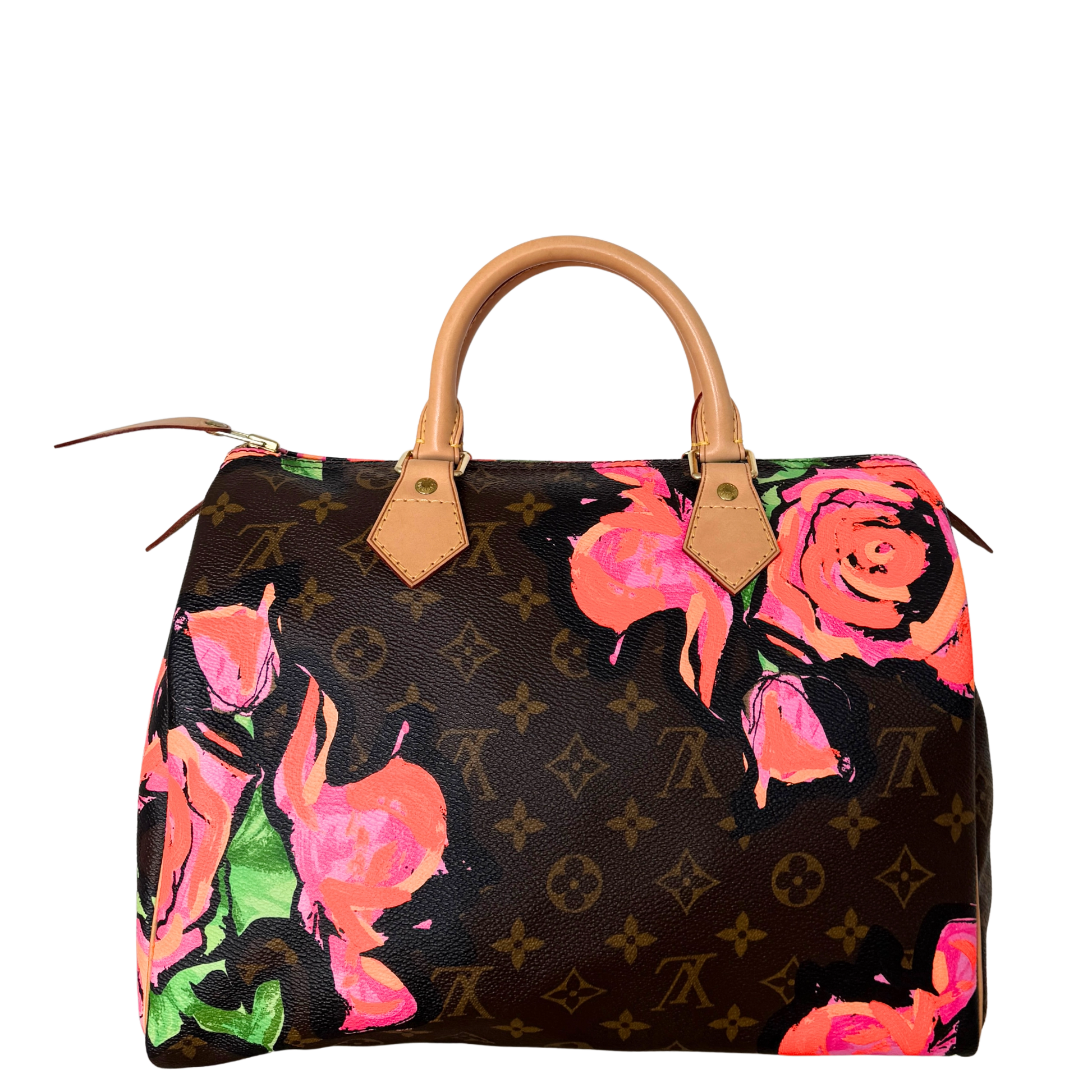 Louis Vuitton Speedy 30 Roses Monogram Canvas Braun / neuwertig Louis Vuitton