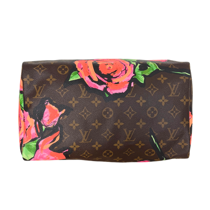 Louis Vuitton Speedy 30 Roses Monogram Canvas Braun / neuwertig Louis Vuitton
