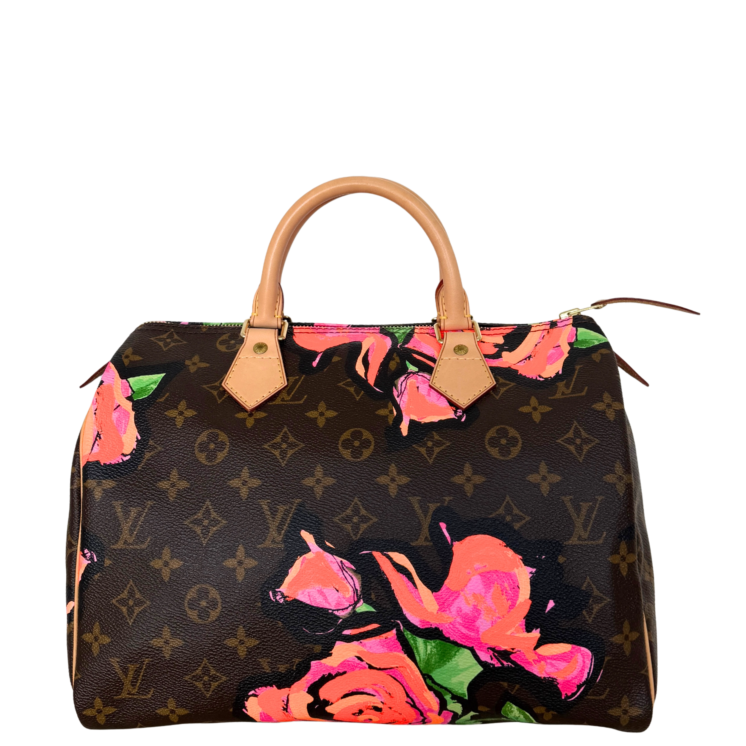 Louis Vuitton Speedy 30 Roses Monogram Canvas Braun / neuwertig Louis Vuitton