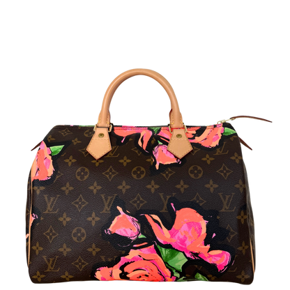 Louis Vuitton Speedy 30 Roses Monogram Canvas Braun / neuwertig Louis Vuitton