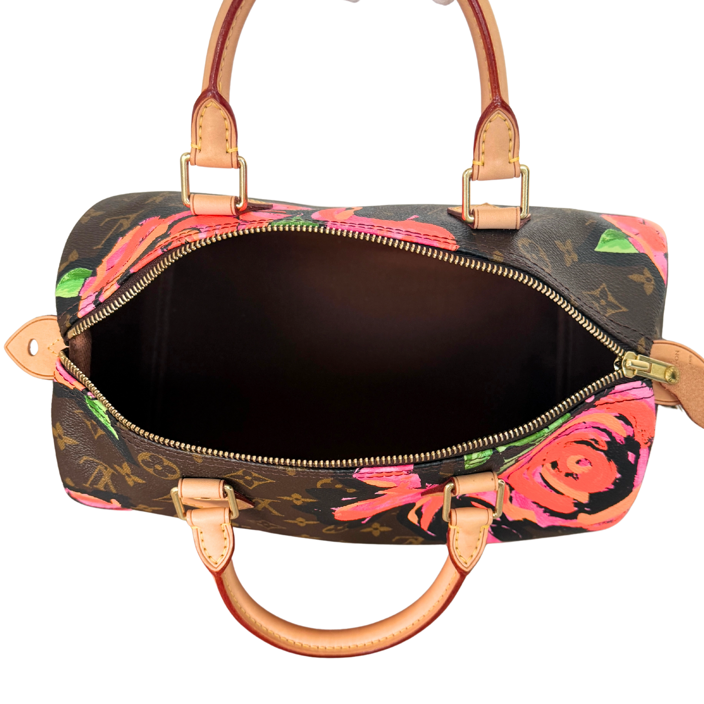 Louis Vuitton Speedy 30 Roses Monogram Canvas Braun / neuwertig Louis Vuitton