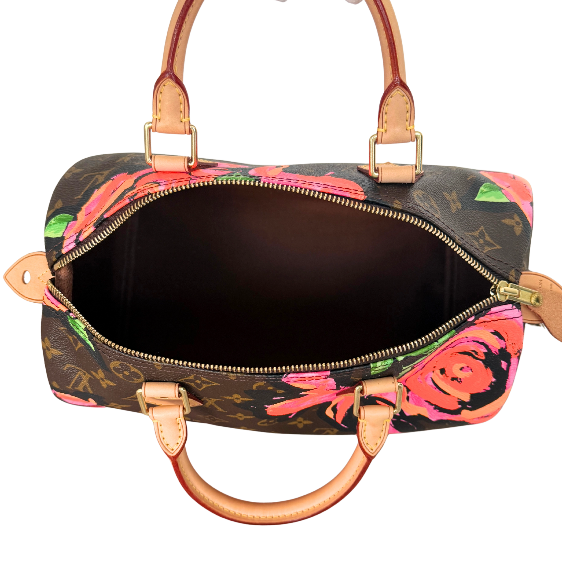 Louis Vuitton Speedy 30 Roses Monogram Canvas Braun / neuwertig Louis Vuitton