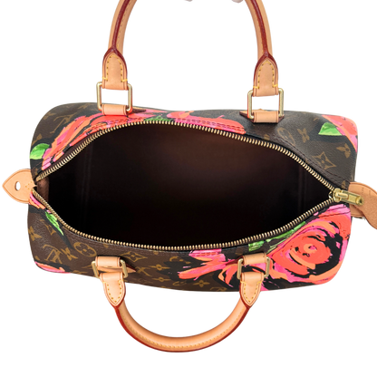 Louis Vuitton Speedy 30 Roses Monogram Canvas Braun / neuwertig Louis Vuitton