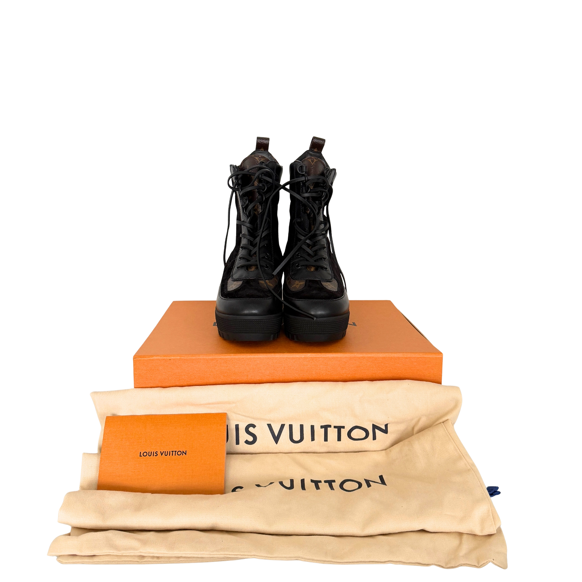 Louis Vuitton Laureate Desertboot 1A4XY3 Größe 39 Schwarz Fullset / neuwertig Louis Vuitton