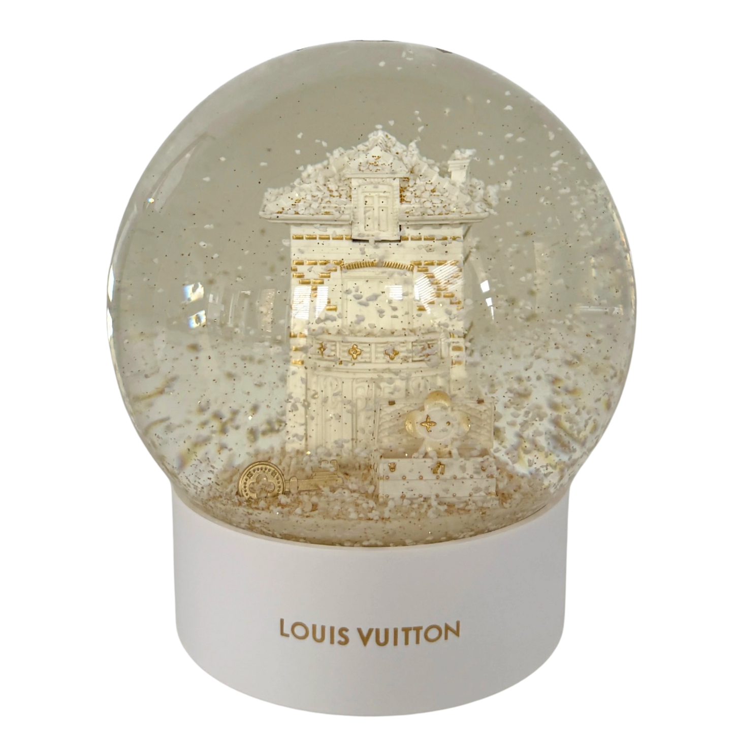 Louis Vuitton Vivienne Holiday Schneekugel Weiß / neuwertig Louis Vuitton