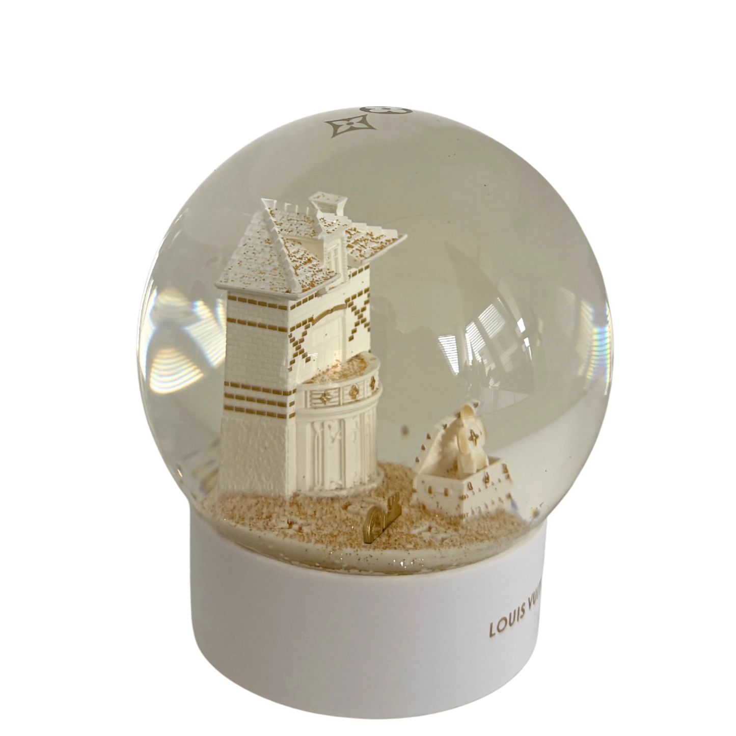 Louis Vuitton Vivienne Holiday Schneekugel Weiß / neuwertig Louis Vuitton