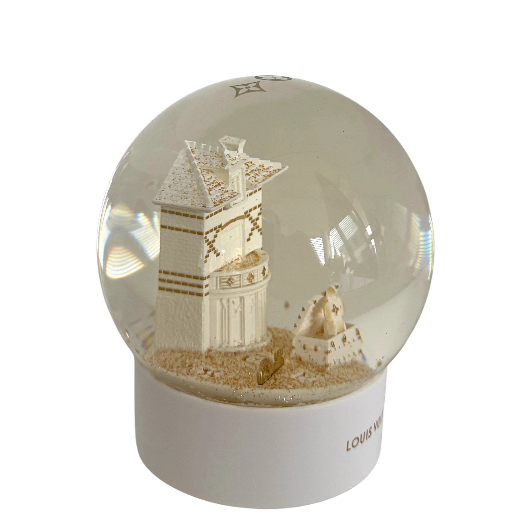 Louis Vuitton Vivienne Holiday Schneekugel Weiß / neuwertig Louis Vuitton