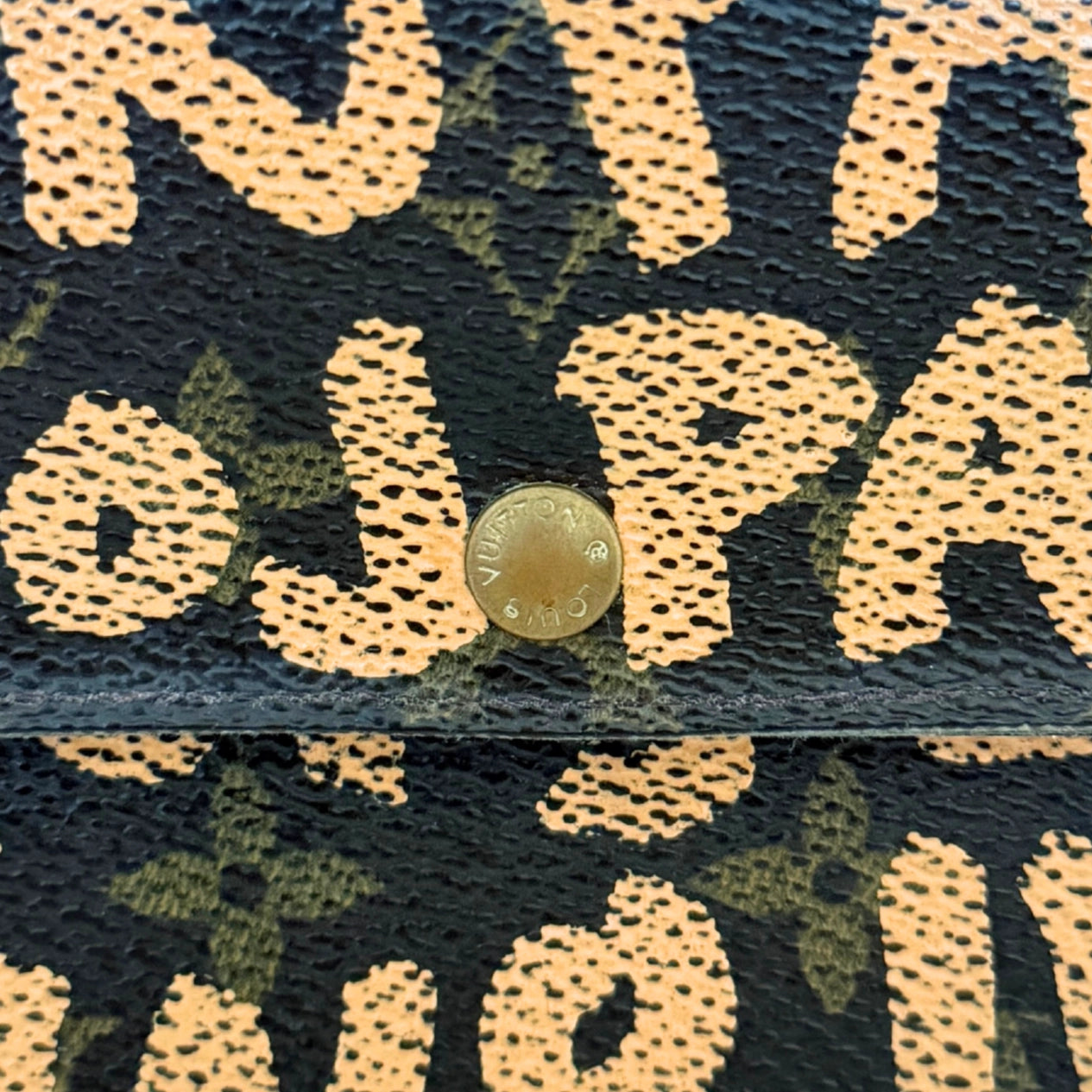 Louis Vuitton Stephen Sprouse Graffiti Geldbörse Braun / gut Louis Vuitton