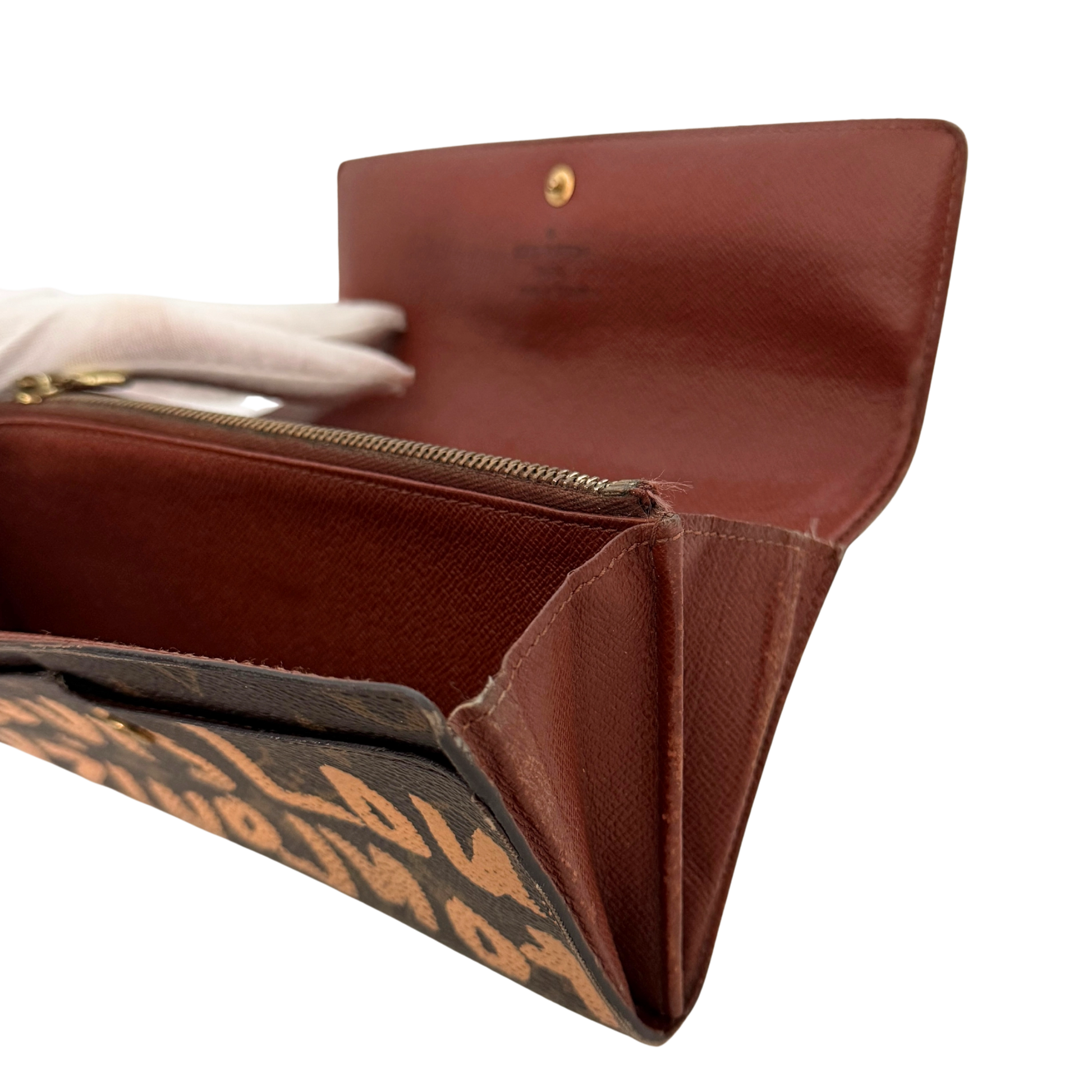 Louis Vuitton Stephen Sprouse Graffiti Geldbörse Braun / gut Louis Vuitton