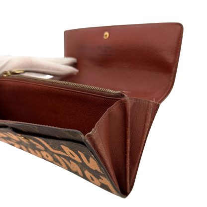 Louis Vuitton Stephen Sprouse Graffiti Geldbörse Braun / gut Louis Vuitton